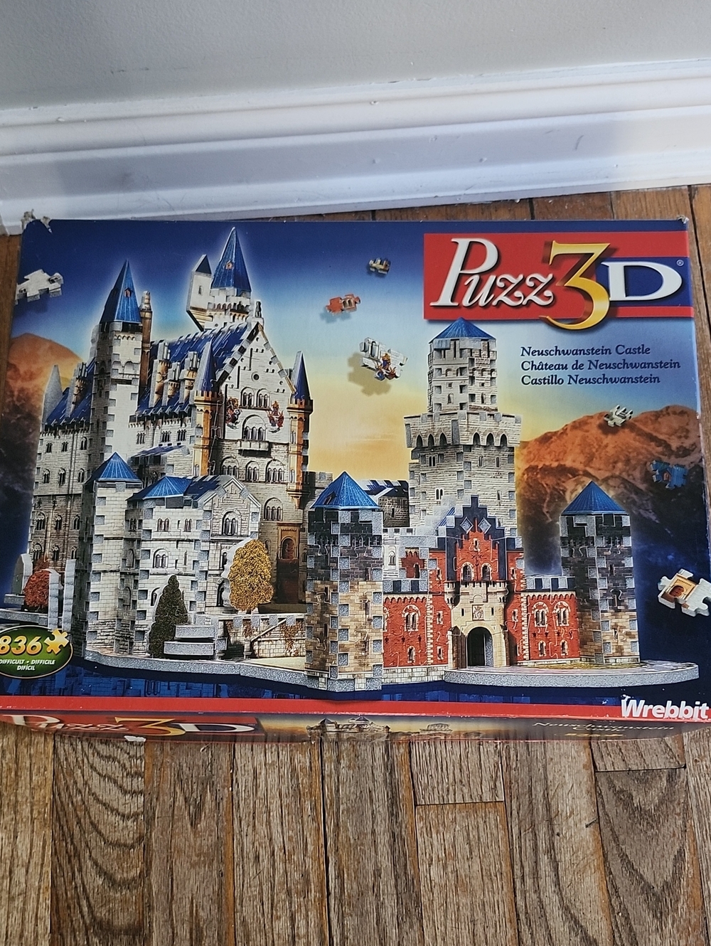 Neuschwanstein Castle 3D Puzzle Wrebbit 836 Pcs Complete HARD TO FIND